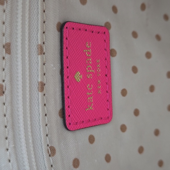 Kate Spade Mikas Pond Janelle Saffiano Leather Cross Body Bag  pink 💗 - Picture 11 of 16